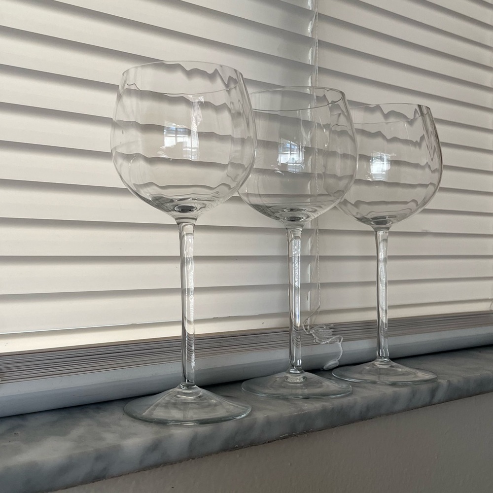 Set of 3 Wine Glasses
